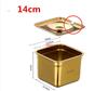Stainless Steel Tank Box with Cover Kitchen Oil Basin Square Barrel Storage Bottle Seasoning Box Jars and Lids Spice Jars Set