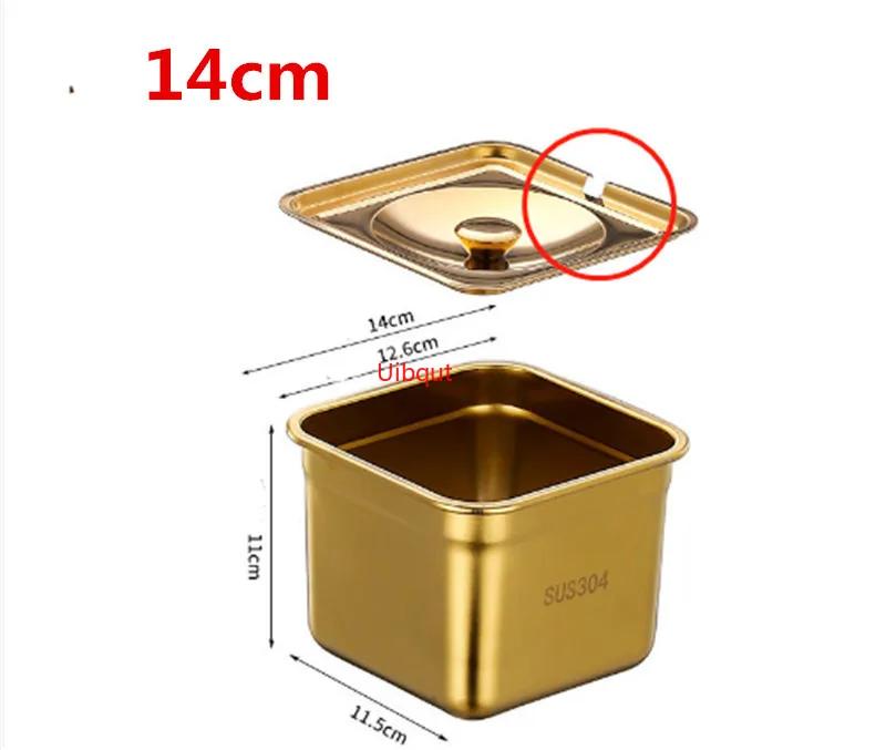 Stainless Steel Tank Box with Cover Kitchen Oil Basin Square Barrel Storage Bottle Seasoning Box Jars and Lids Spice Jars Set