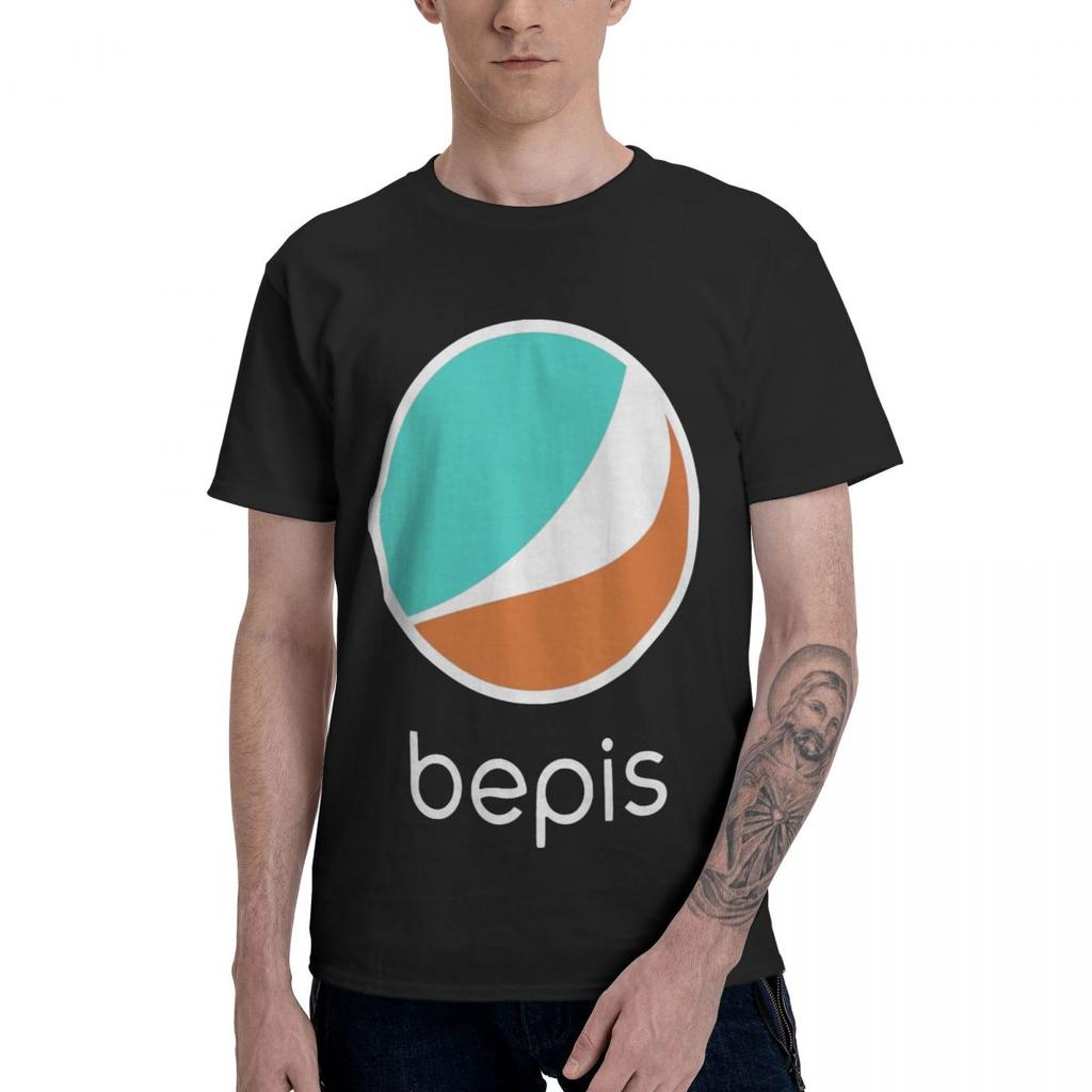 Fashion O Unisex Bepis T Shirt Pure Cotton Crewneck Unisex T Shirts Short Long Sleeve Oversized Casual Tees Clothes