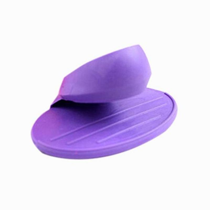 

1 шт., креативная простая рукавица для микроволновой печи, силиконовый зажим для рук, кухонная изолированная перчатка фиолетовый