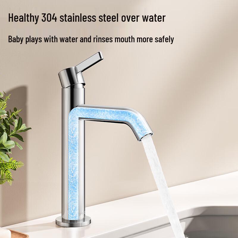 JOMOO Stainless Steel Single Cold Basin Faucet