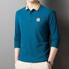Autumn New Middle-aged Men's Long-sleeved T-shirt Men's Dad's Casual Loose Lapel Men's Polo Shirt for Men