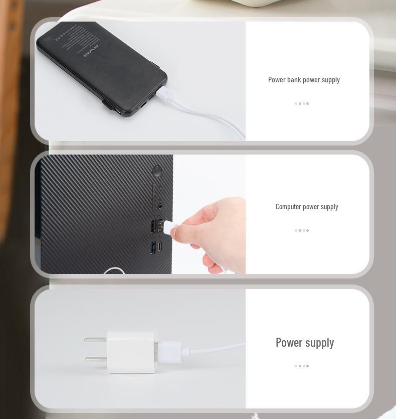 Little Fox Mini Air Conditioner: Desktop Humidifier, Water-Cooled Fan