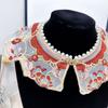 Floral Pattern Hanfu Shawl Elegant Detachable Collar Hanfu Shoulder Collar  Photography Prop
