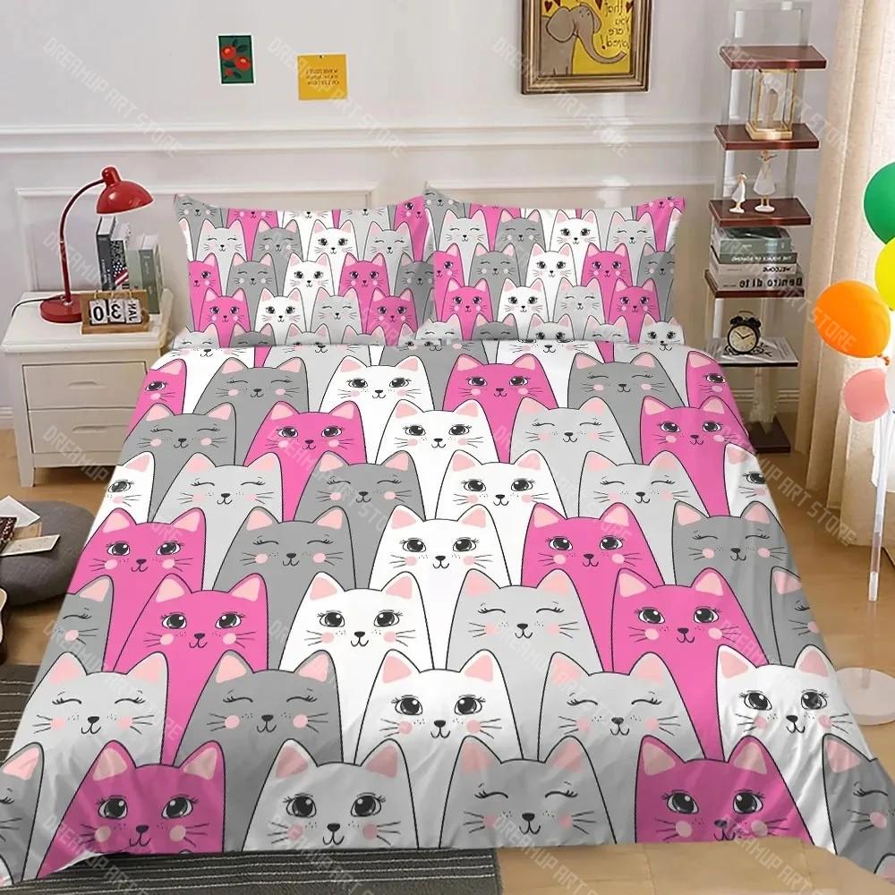 Tiere Jungen Bettwäsche Set Niedlich Lustig Gelbes Cartoon Küken Bettbezug Set King Queen Cartoon Tiere Weiche Polyester Steppdecke Bezug