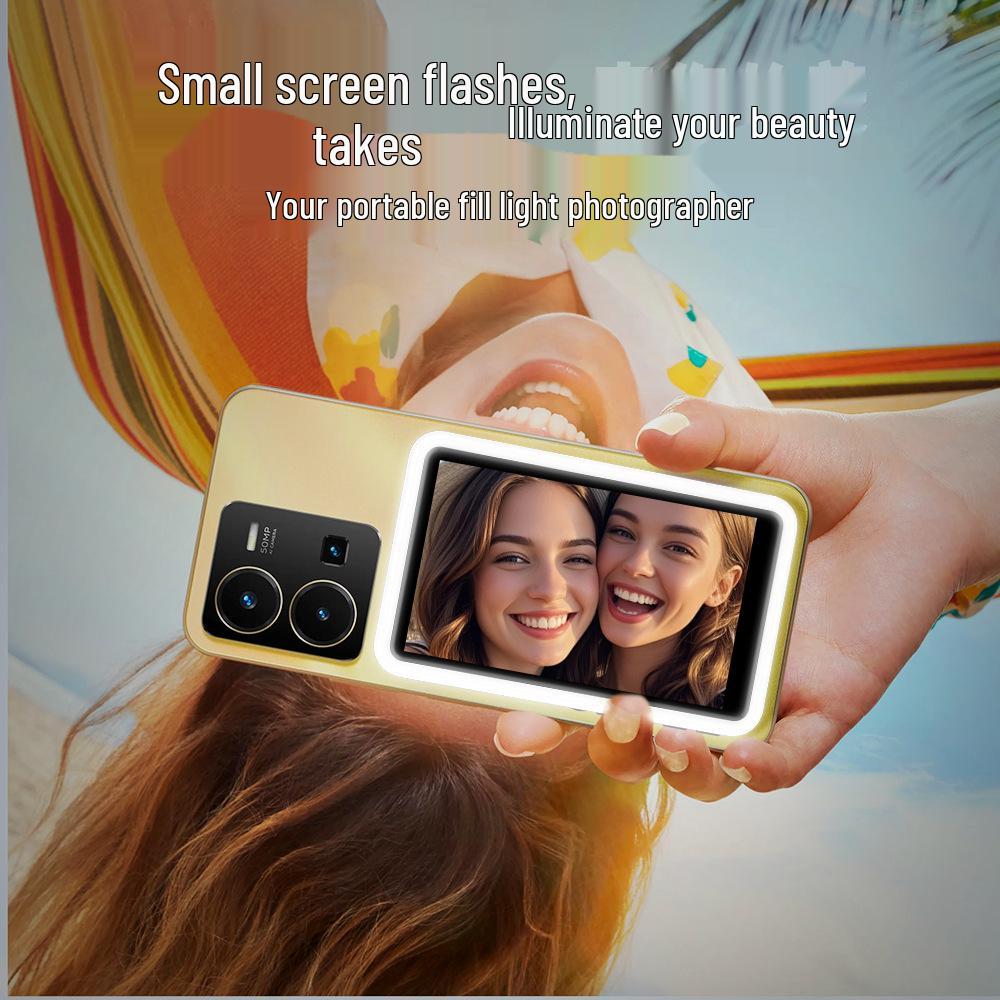 Kabelloses magnetisches Handy-Display mit Ton & Fülllicht für Live-Streaming & Remote-Selfies