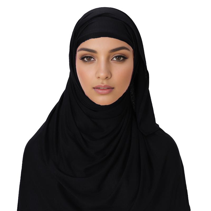 Design Pin Free Instant Jersey Hijab Women Jersey Bonnet Islam Shawls And Wraps Bonnet Hijab Underscarf Cap Foulard Femme