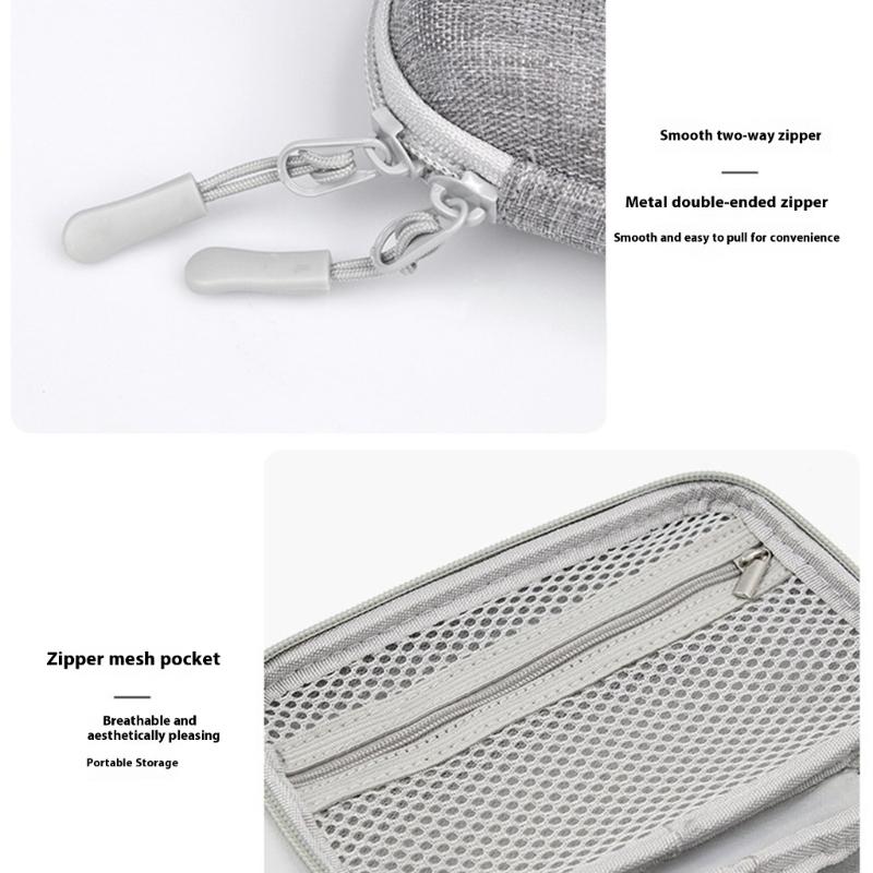 Mobile Phone Charging Adapter Protective Bag Hard Disk for M.2 Hard Drive Earphone Data Line Storage Case