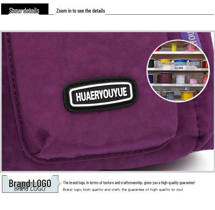 Stylish Water-Repellent Nylon Canvas Crossbody Bag for Women