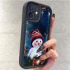 Adorable Snowman Groove iPhone 15/16/17 Pro Max Black Staircase Case