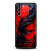 Black Red Ripple Art Phone Case for Samsung Galaxy S26 S25 S24 S23 S22 S20 S21 FE Ultra S25 Edge Plus 5G Soft TPU Cover Fundas