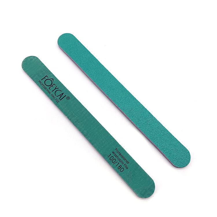 Green 100/180 Grit Washable Nail File - Polishing and Shaping Tool