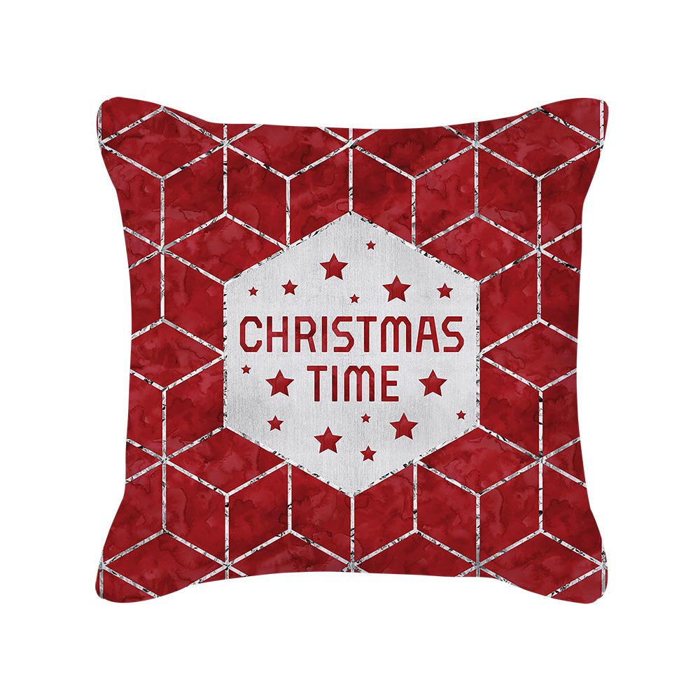 

Новый мультяшный Рождественский Новогодний Троянский конь Санта Клаус Лось Квадратная наволочка 45 * 45cm