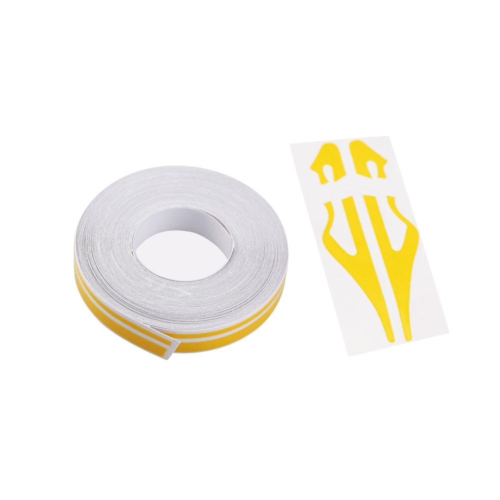 

1 Roll Solid Color Car Body Decal Vinyl Sticker Striping Double Line Tape Car Decor Auto Accessories 12*9800mm жёлтый