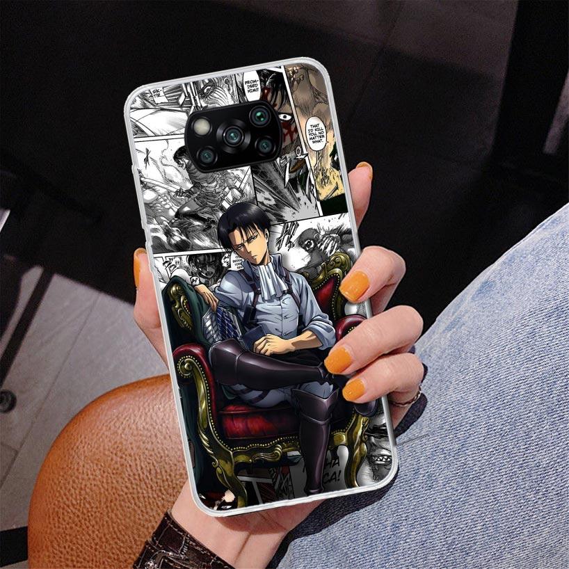 

Attack Anime Phone Case For Xiaomi Poco X7 X6 X5 Pro F7 Ultra Redmi 15C 15 13C 13 12C 12 10 10A 10C 9 9A 9C 9T Cover Poco X7 X6 Redmi 13C