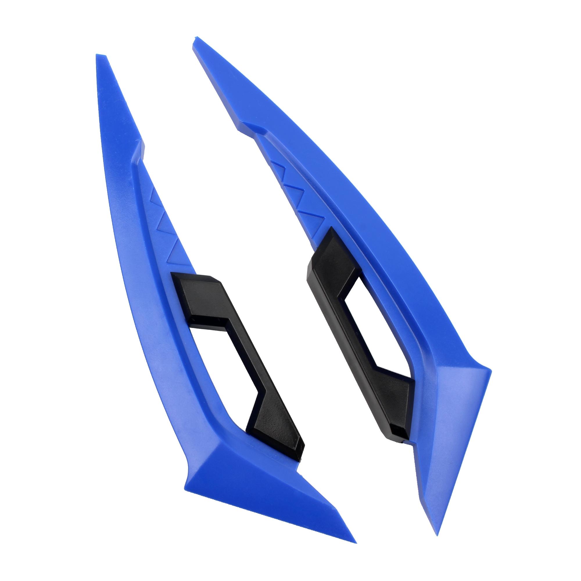 Universal Motorcycle Winglets Front Side Spoiler Aerodynamic Wing Motorbike Fixed Wind Wing Enduro For 250SR Moto Accesorios синий