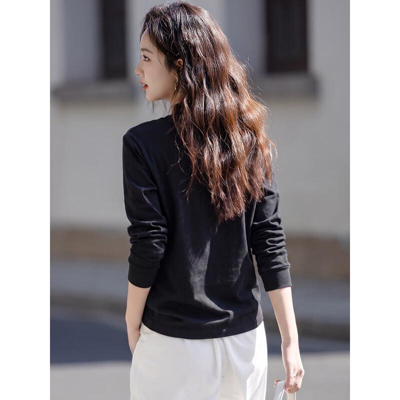Women's Pure Cotton Long-Sleeve T-Shirt