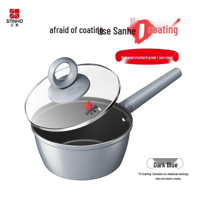 SANHO 0-Coating Non-Stick Titanium Alloy Milk Pot 18cm