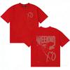 2026 R&B Singer The Weeknd World Tour Merch XO Fashion Gothic Oversized Hot Sale Crew Neck T-shirt