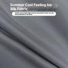 Ergonomic Memory Foam Car Seat Cushion With Lumbar Back Support Breathable Ice Silk Fabric For Driving Comfort