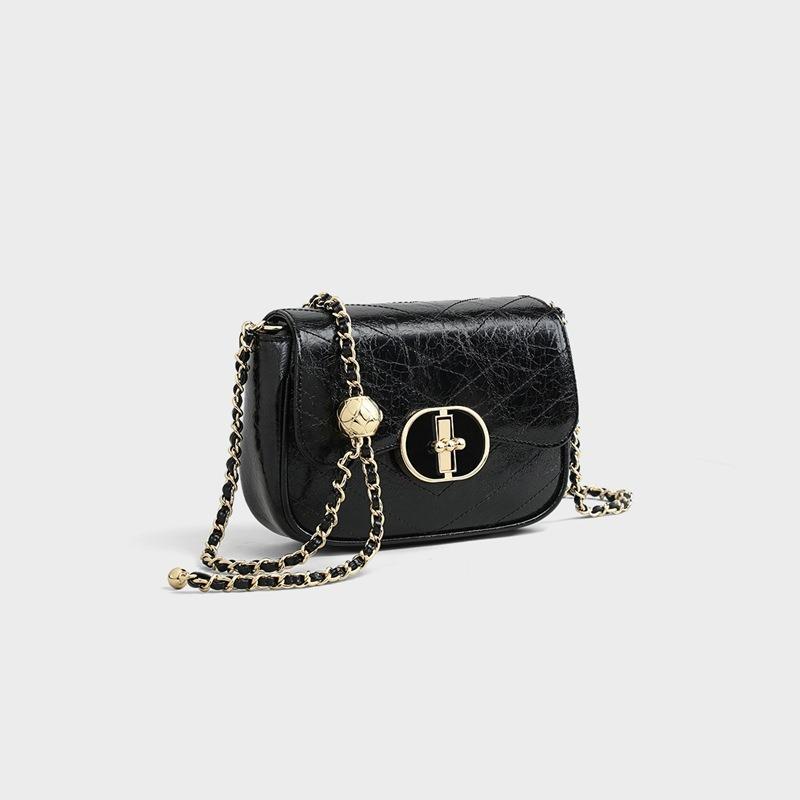 Bag women's new autumn and winter messenger bag leather women's bag high-end exquisite shoulder chain bag bag bag