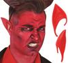 Lateksowe Uszy Diabła Demona Czerwone Halloween