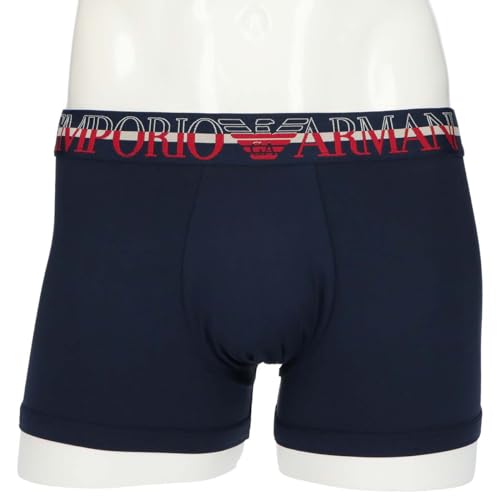 Emporio Armani ESSENTIAL MICROFIBER Men's Boxer Briefs, Front Closure, EU Size, Navy, 54047199, Size 68