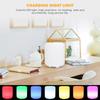 Smart Bluetooth Speaker LED Night Lamp Colorful Home Remote Control Charging Bedroom Bedside Table
