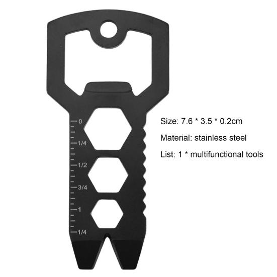 Multitool Klucz Wielofunkcyjny Nierdzewny Jednoczęściowa Konstrukcja EDC Narzędzie Outdoorowe Kempingowe z Wyciągaczem do Gwoździ Kluczem do Wspinaczki Górskiej