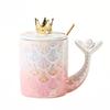 European Style Creative Mermaid Fish Scale Mug - Personalized Coffee and Novelty Water Cup