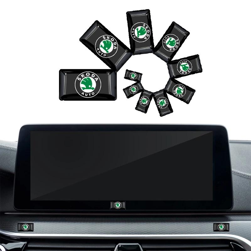 2026 Horké 10ks Samolepka s logem na střed volantu, blatník, okno auta Pro Skoda Octavia Fabia Rapid Yeti Superb Octavia A 5