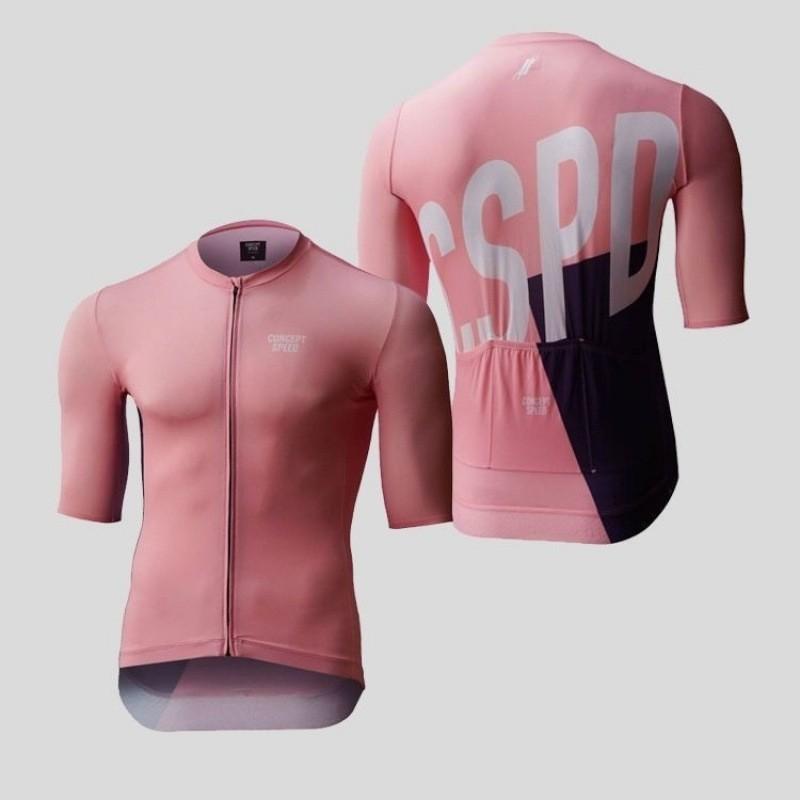 CSPD Men Women's Milk Silk Short-sleeved Cycling Clothes Breathable Bicycles Mountain Bikers Road Tops