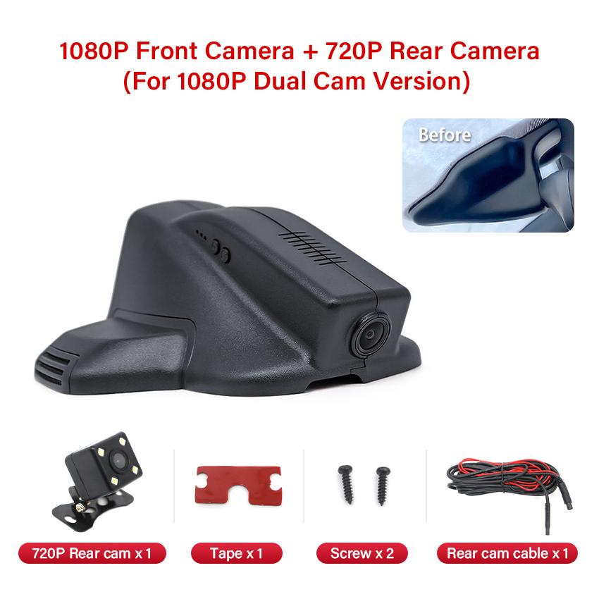 HD 4K 2160P New ! Plug and Play Car DVR Video Recorder Dash Cam Camera For JEEP Compass 200T 2017 2018~2025 Hidden Dash Camera