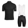 Unisex Cycling Jersey Bib Shorts Set Quick-Dry Road Bike Apparel Men Women