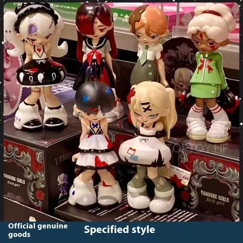 Genuine Yandere Girls Blind Box Series Model Tabletop Decorations Anime Figure Surprise Bag Ornament Collection Toys Gift