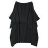 DIMANAF 2026 Summer Beach Plus Size Solid Black Long Pants Women Elastic Waist Loose Vintage Casual Trousers Skirt Pants Bottoms