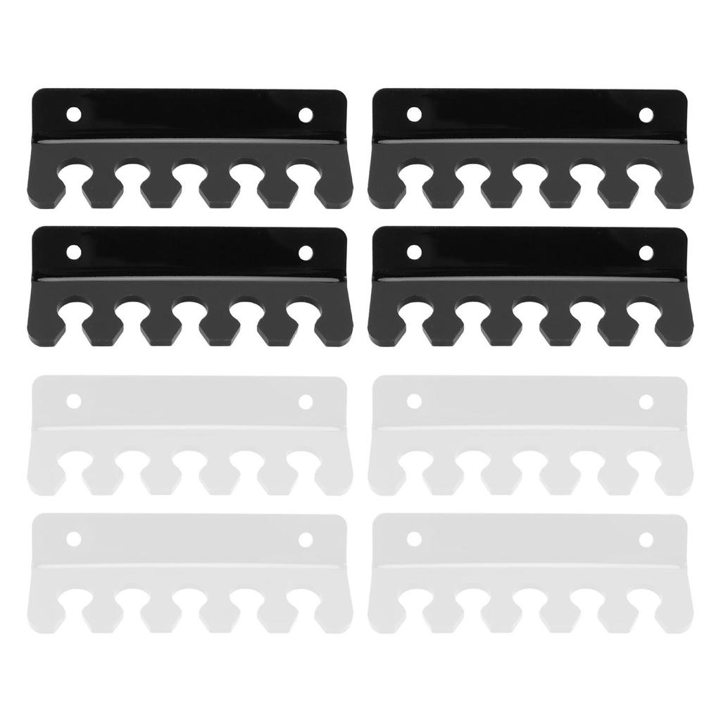 4 peças suporte de cabo clipe 5 slots acrílico telefone tablet cabo de carregamento organizador de gerenciamento para mesa Wal