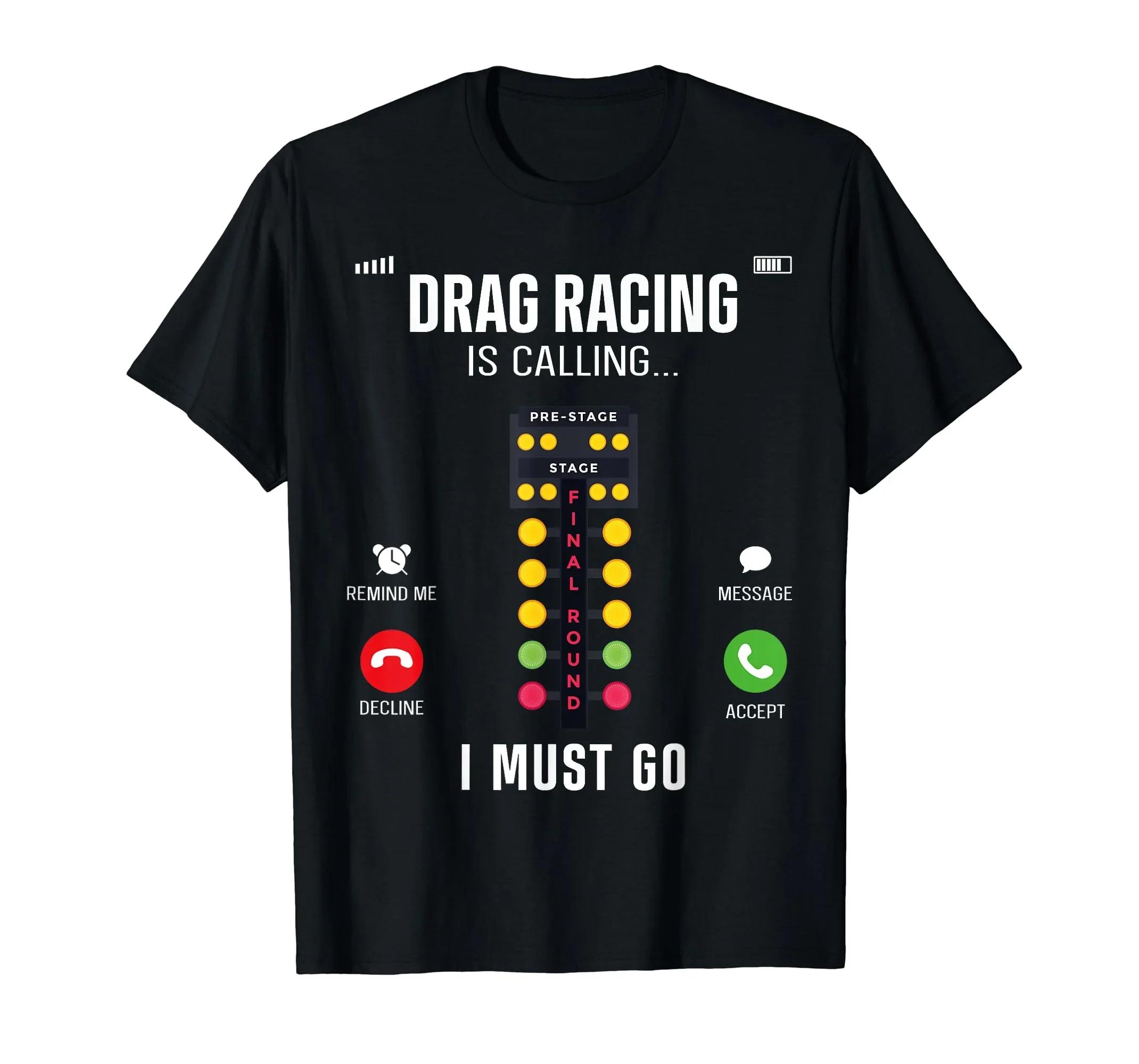 

Drag Racing Is Calling Funny Christmas Tree Lights Graphic Tee Men s Short Sleeve T-Shirt S чёрный