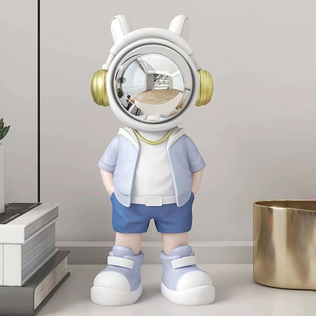 Modern Home Astronaut Figurine Sculpture Statue Astronaut Figurines Kids Spaceman Living Room Large Art Craft Nordic Style Decor