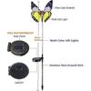 Garden Solar Lights Outdoor, Multi-color Changing Solar Powered Led Garden Lights, Waterproof Light Sensor Solar Butterfly Lights, Outdoor Decor, Yard