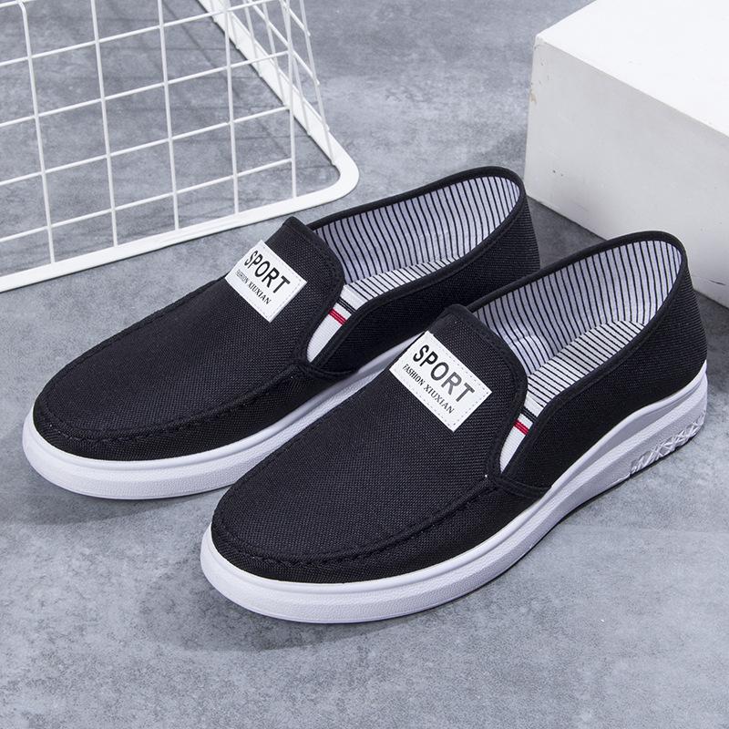 Fashion Men Canvas Shoes  New Spring Summer Comfortable Canvas Men Casual Shoes Male Flat Loafers Shoes Men Dfv45