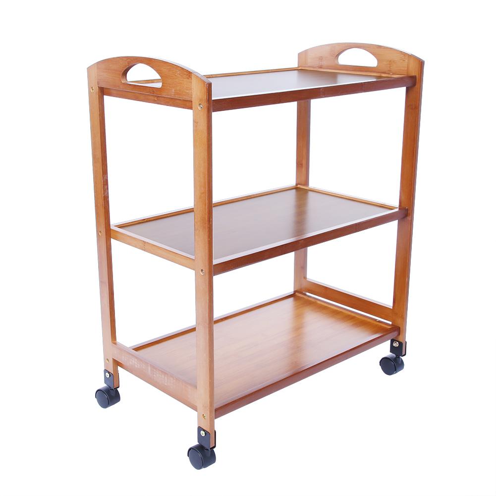 

3-Tier Moveable Kitchen Trolley Rolling Storage Rack with Wheels