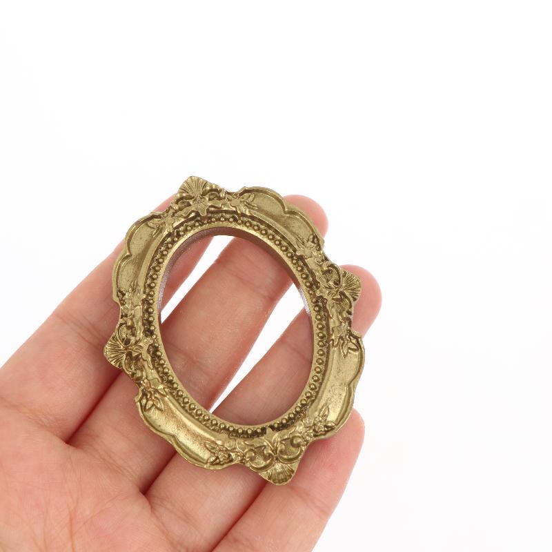 Miniature House Picture Frame Decor 5Pcs Kit Tiny Photo Props for DIY Dollhouse Scene Layout Decorations