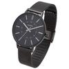Fieldwork Watch, Men's & Women's, Analog, Simple Design, Unisex, Metal Band, Unish, Black, JN033-4