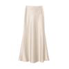 High-Waisted Slimming Satin Bodycon Mermaid Midi Skirt 2025 Spring/Summer Collection
