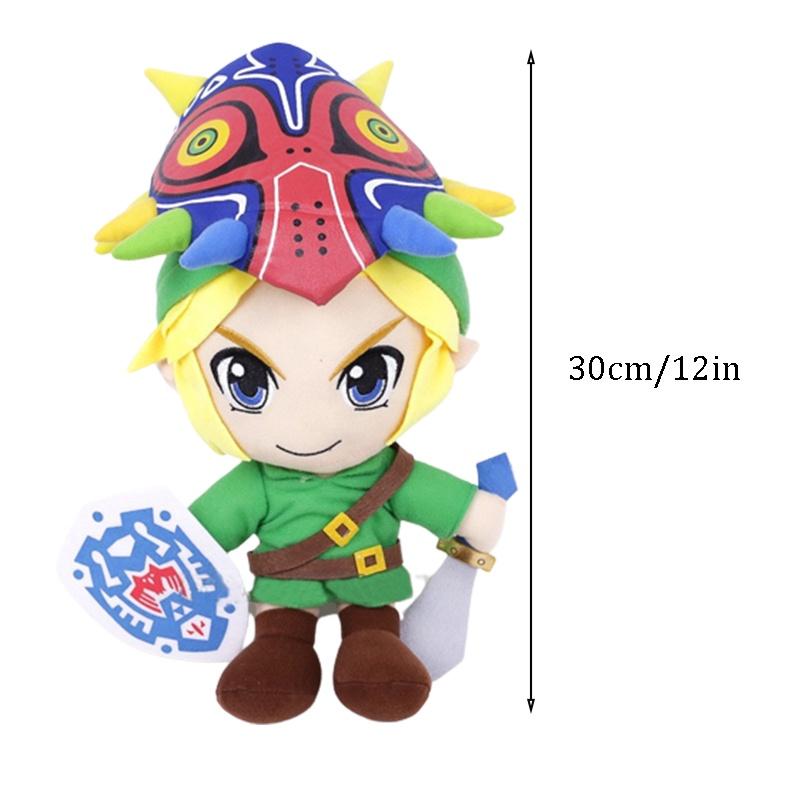 Legend Of Zelda Breath Of The Wild Link Plush Toy With Mask 30cm