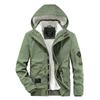 Warm Cotton Coat Men's Autumn and Winter Youth Casual Jacket Velvet Thickened Hooded Bubble Velvet Work Jacket