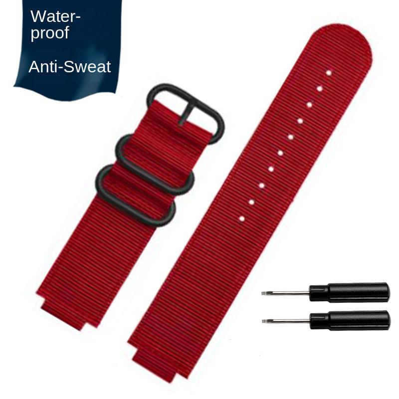 Canvas-Uhrenarmband 18mm für CASIO PRG-260/550PRW-3500/2500/5100 Box AE1200/1300 W-219 Modifiziertes Nylon-Uhrenarmband Herrenarmband