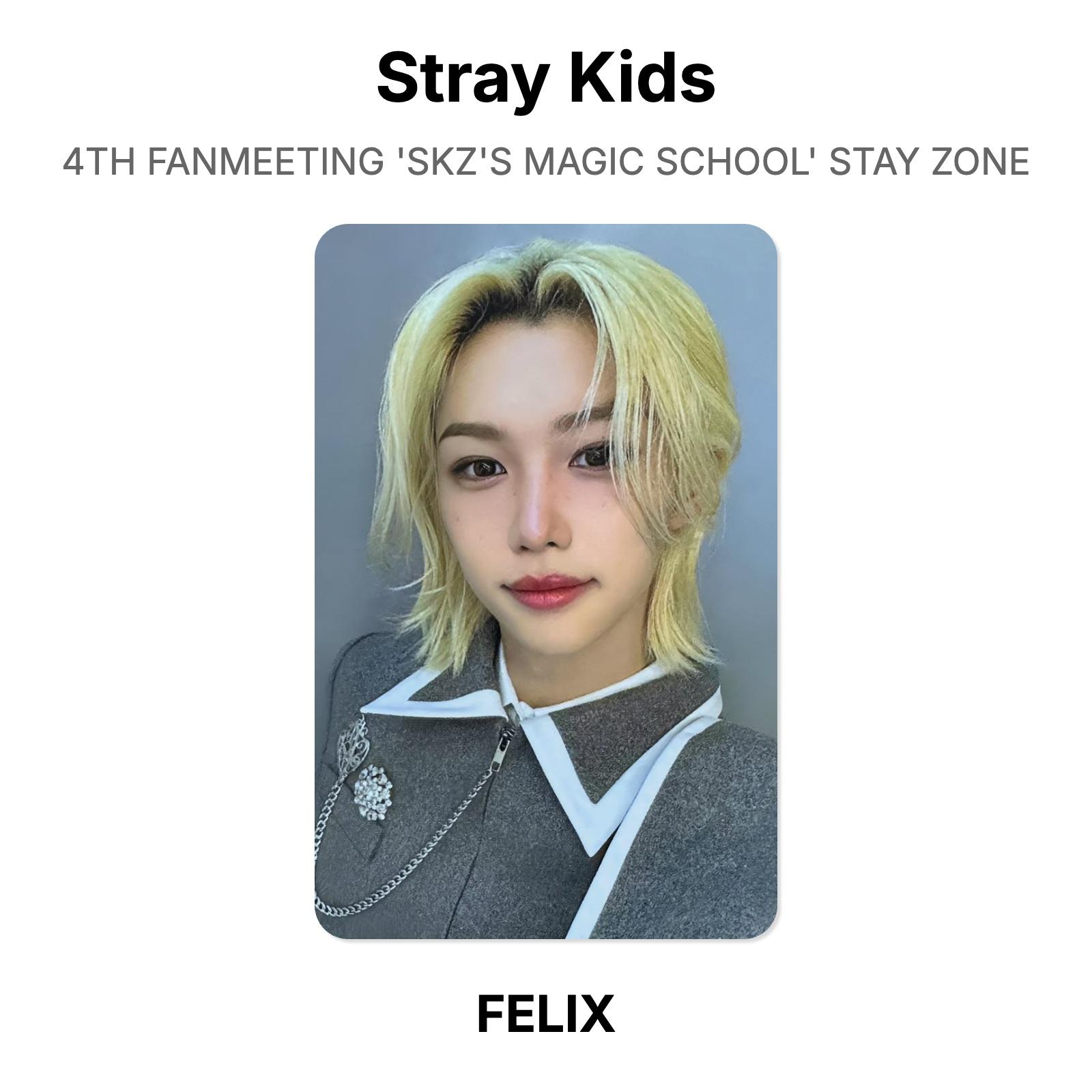 Stray Kids 4-я фан-встреча SKZ S MAGIC SCHOOL Зона STAY Официальная фотокарточка FELIX