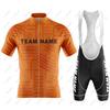 Abbigliamento da Ciclismo Personalizzato con Nome Squadra Uomo Set da Ciclismo Abbigliamento per Bici Traspirante Anti-UV Abbigliamento da Bicicletta Set Maglia da Ciclismo a Manica Corta